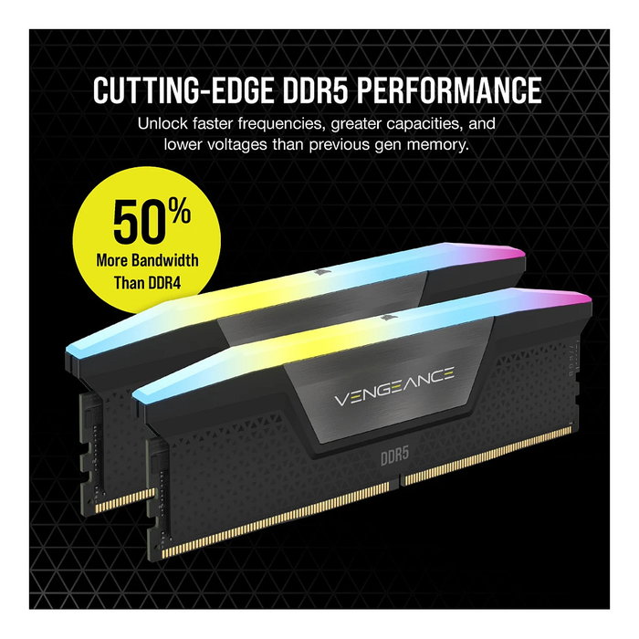 Corsair Vengeance RGB CMH8GX5M1B5200C40 8GB DDR5 5200MT/s Negro