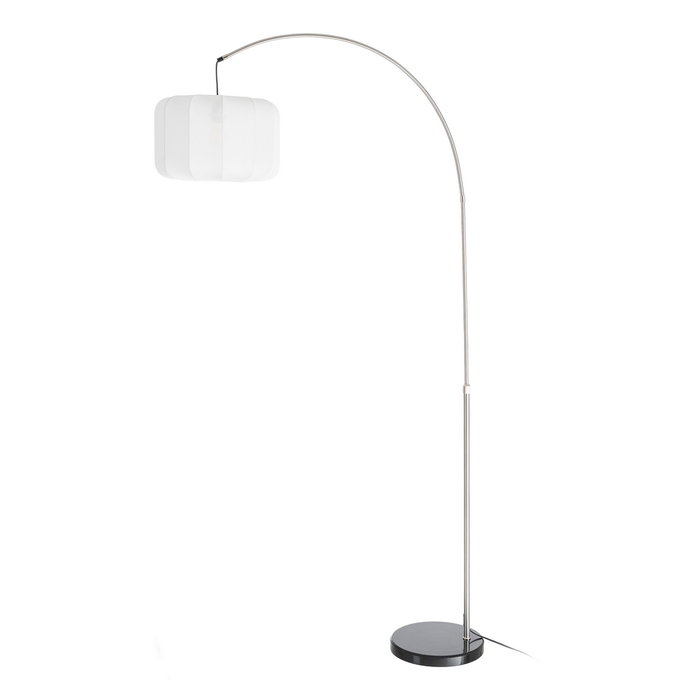 Lámpara Suelo Plata-Negro Metal-Mármol 100 X 37 X 197 cm Lámpara Suelo Plata-Negro Metal-Mármol 100 X 37 X 197 cm