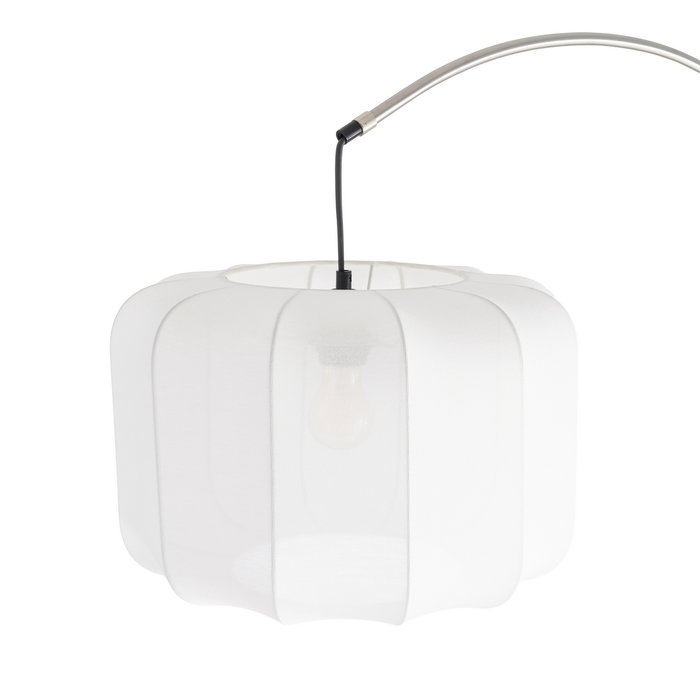 Lámpara Suelo Plata-Negro Metal-Mármol 100 X 37 X 197 cm Lámpara Suelo Plata-Negro Metal-Mármol 100 X 37 X 197 cm