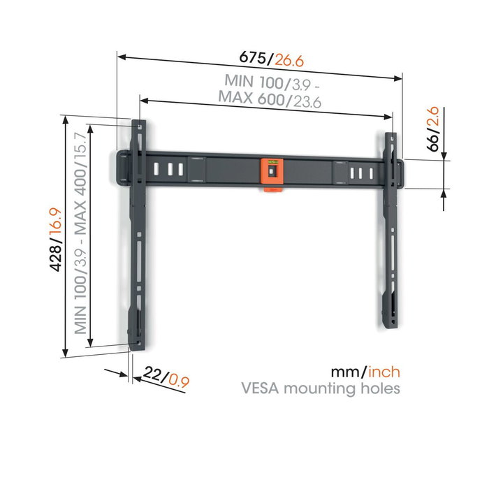 Vogels TVM 1605 Soporte de Pared Fijo para TV Grande Vogels TVM 1605 Soporte de Pared Fijo para TV Grande