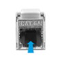 DeLOCK Cable RJ45 macho a módulo Keystone RJ45 hembra Cat.6A 5 m negro