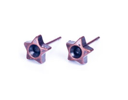 Innspiro Pendiente metálico estrella cobrizo envejecido para incrustar piedra 3mm