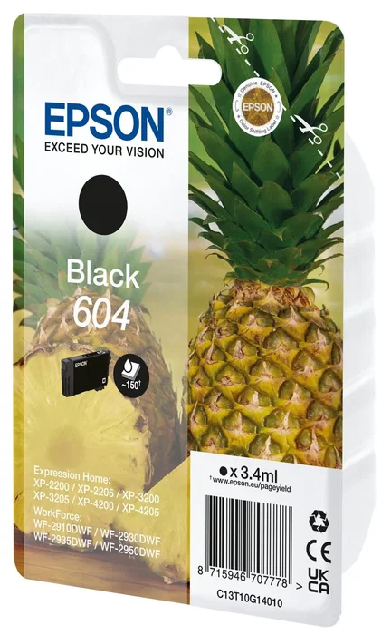 Epson Cartucho de Tinta 604 Negro Epson Cartucho de Tinta 604 Negro