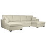 DKD Home Decor Sofá Cama en Poliéster Arena 298x154x92 cm