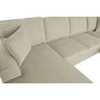 DKD Home Decor Sofá Cama en Poliéster Arena 298x154x92 cm