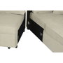 DKD Home Decor Sofá Cama en Poliéster Arena 298x154x92 cm