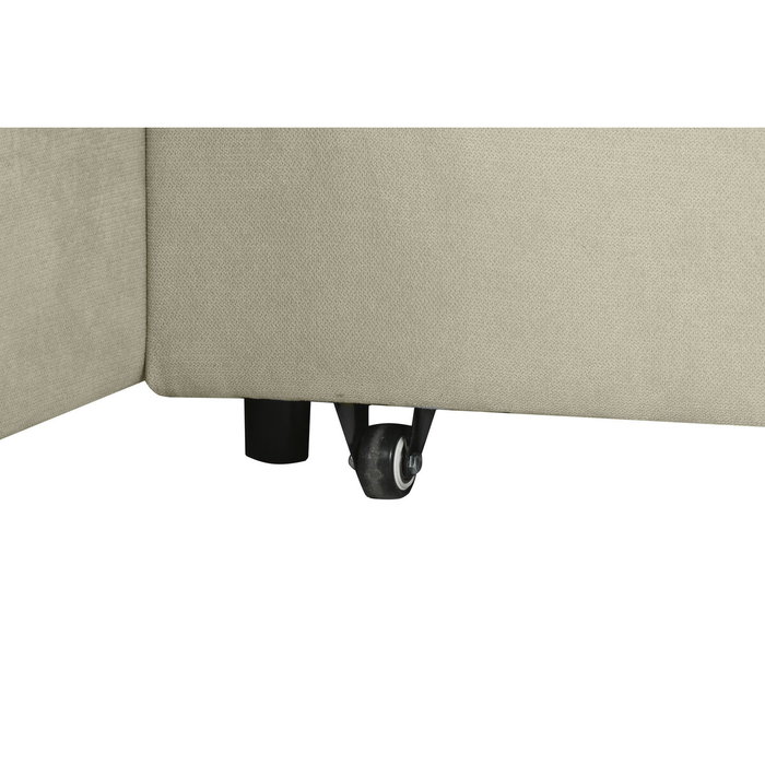 DKD Home Decor Sofá Cama en Poliéster Arena 298x154x92 cm