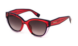 Furla SFU779V-530840 Gafas de sol para mujer con cristal marrón degradado