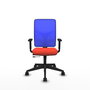 PIQUERAS Y CRESPO Silla de oficina Motilla Sincro/Traslack Naranja oscuro/Azul