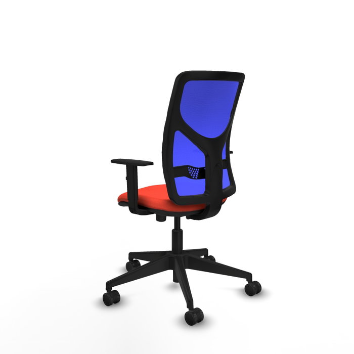 PIQUERAS Y CRESPO Silla de oficina Motilla Sincro/Traslack Naranja oscuro/Azul