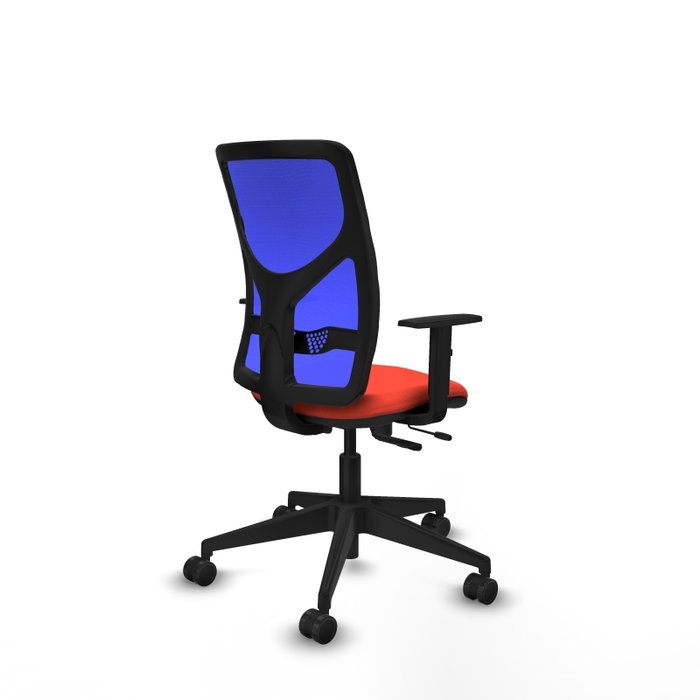 PIQUERAS Y CRESPO Silla de oficina Motilla Sincro/Traslack Naranja oscuro/Azul