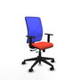 PIQUERAS Y CRESPO Silla de oficina Motilla Sincro/Traslack Naranja oscuro/Azul
