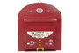 DKD Home Decor Buzón Metal Rojo 24,5x12x38 cm