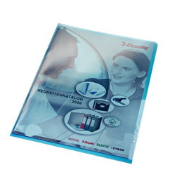 Dosier Angulo Recto Leitz Pvc 150Μ A4 Azul Paquete De 100