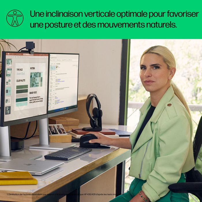 HP 920 Ratón Inalámbrico Ergonomico Vertical con Reposamuñecas