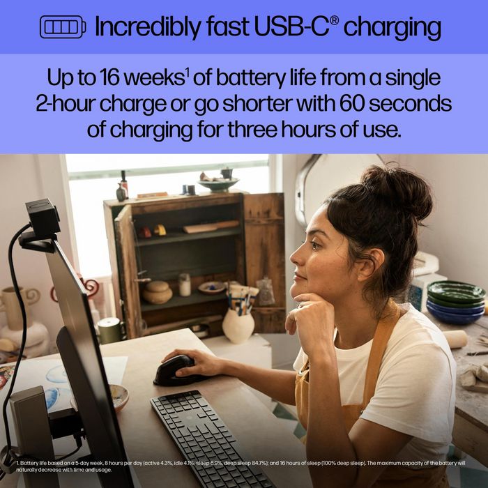 HP 920 Ratón Inalámbrico Ergonomico Vertical con Reposamuñecas