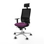 PIQUERAS Y CRESPO Silla de oficina Horna con mecanismo Sincro, Morado y Negro