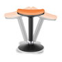 LogiLink Taburete Ergonómico con Altura Ajustable y Movimiento de Balanceo, Naranja