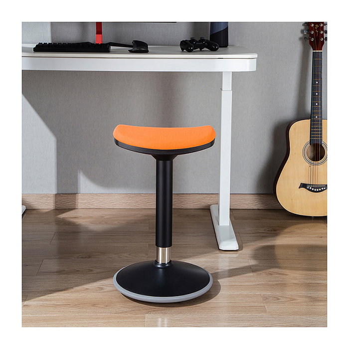 LogiLink Taburete Ergonómico con Altura Ajustable y Movimiento de Balanceo, Naranja