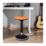 LogiLink Taburete Ergonómico con Altura Ajustable y Movimiento de Balanceo, Naranja