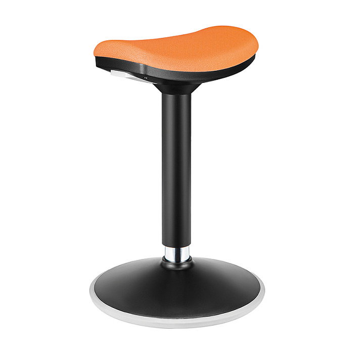 LogiLink Taburete Ergonómico con Altura Ajustable y Movimiento de Balanceo, Naranja