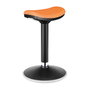 LogiLink Taburete Ergonómico con Altura Ajustable y Movimiento de Balanceo, Naranja