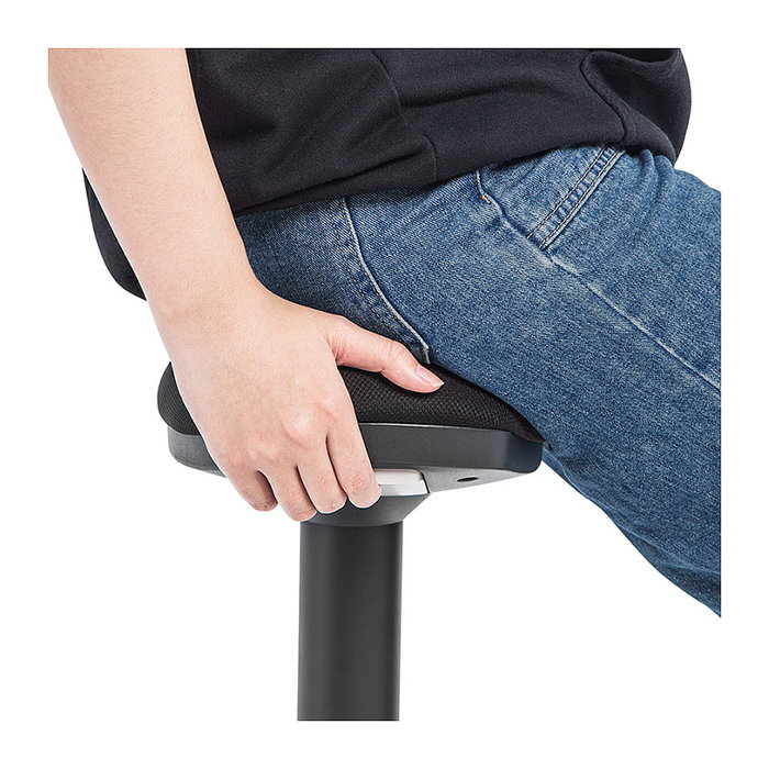 LogiLink Taburete Ergonómico con Altura Ajustable y Movimiento de Balanceo, Naranja