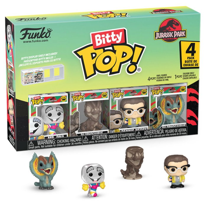 Funko Pack de 4 Figuras Bitty POP! Jurassic Park Mr. DNA