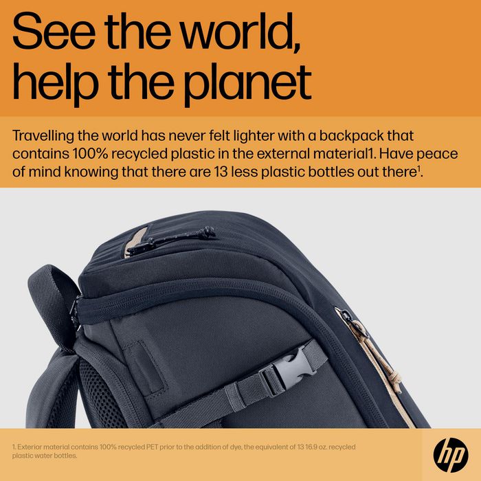 HP Travel Backpack 25 Liter 15.6" Iron Grey Laptop Backpack