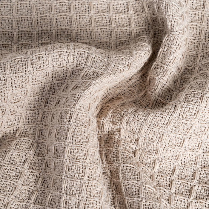 Colcha Panal Marrón Claro Algodón 250 X 260 cm