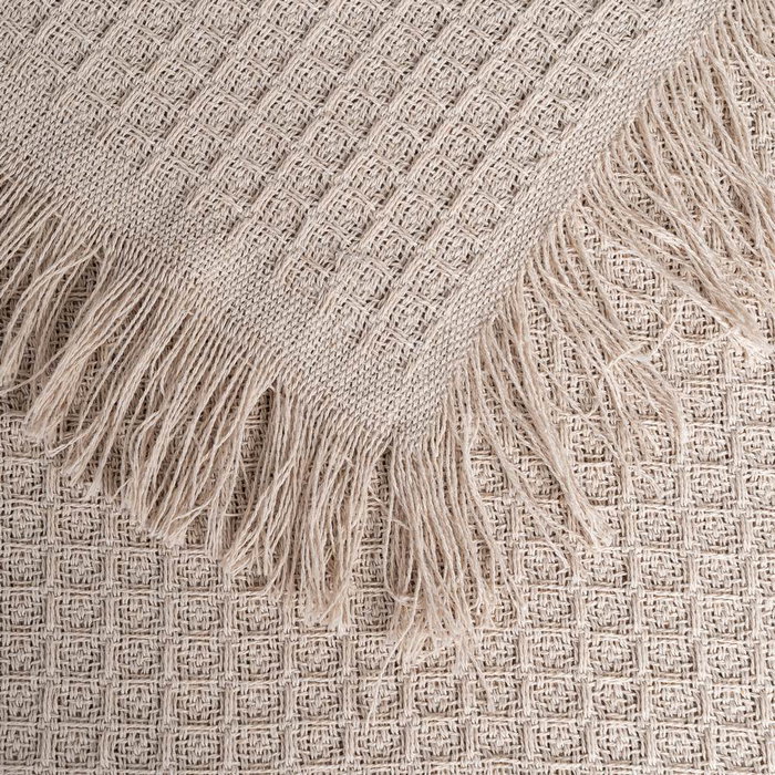 Colcha Panal Marrón Claro Algodón 250 X 260 cm