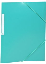 CARCHIVO Pack de 10 Carpetas con Gomas y Solapas Verde Opaco Folio