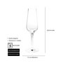 SUMMA Copa Champagne Aosta H 228 mm 23 cl Transparente Cristalino (Set de 6)