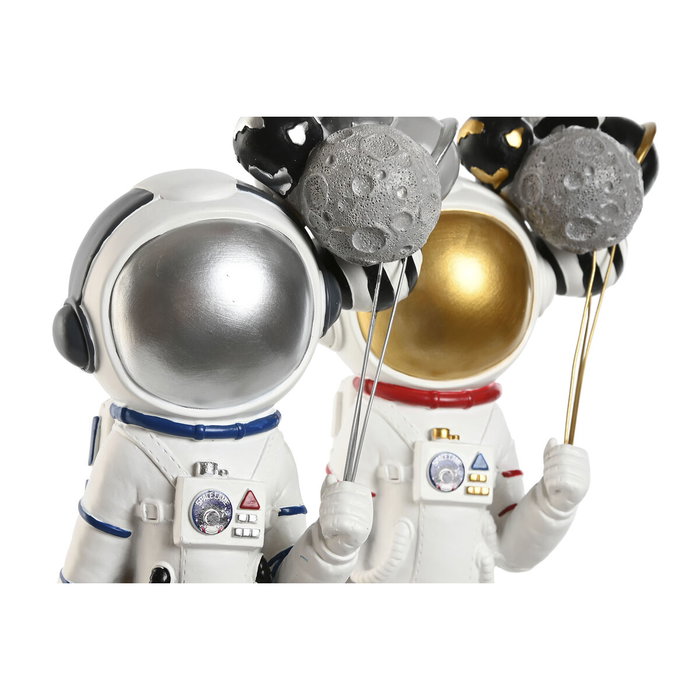 DKD Home Decor Figuras de Resina Astronauta Set de 2 unidades DKD Home Decor Figuras de Resina Astronauta Set de 2 unidades