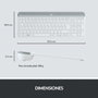 Logitech MK470 Combo Teclado Español y Ratón Inalámbrico Blanco