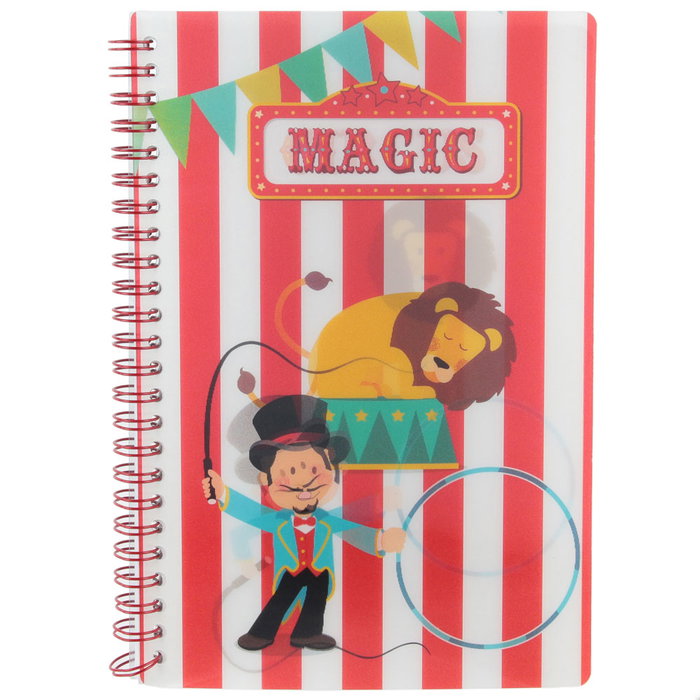 Jeux 2 momes Libreta 3D Dina5 55 Piezas Espiral CIRCUS con Efecto 3D Modelos Surtidos Jeux 2 momes Libreta 3D Dina5 55 Piezas Espiral CIRCUS con Efecto 3D Modelos Surtidos