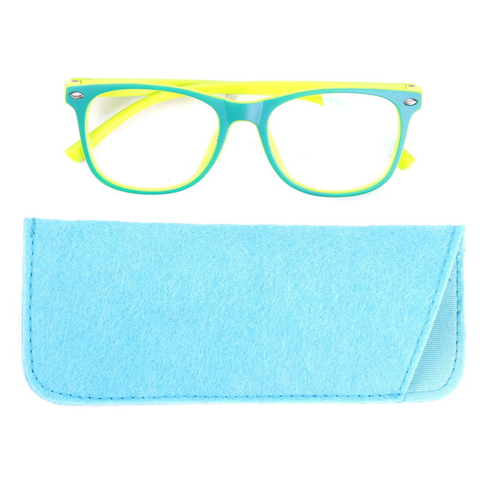 Sensly Gafas Anti-Luz Azul Niños | Filtrado Luz Azul Pantallas | Monturas Colores Surtidos con Funda | Graduaciones 2.5, 3, 3.5