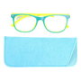 Sensly Gafas Anti-Luz Azul Niños | Filtrado Luz Azul Pantallas | Monturas Colores Surtidos con Funda | Graduaciones 2.5, 3, 3.5