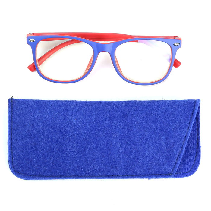 Sensly Gafas Anti-Luz Azul Niños | Filtrado Luz Azul Pantallas | Monturas Colores Surtidos con Funda | Graduaciones 2.5, 3, 3.5