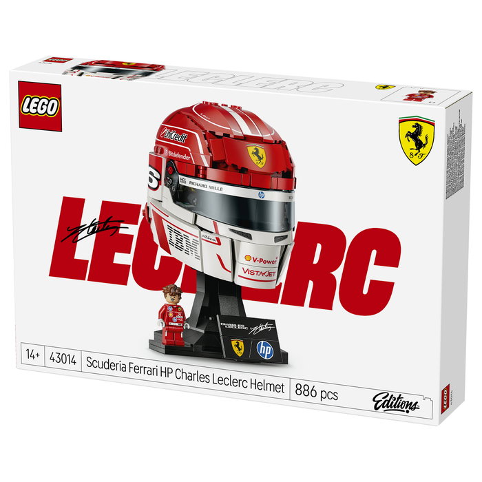 LEGO Scuderia Ferrari HP: Casco de Charles Leclerc 43014