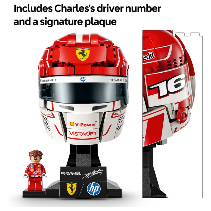 LEGO Scuderia Ferrari HP: Casco de Charles Leclerc 43014