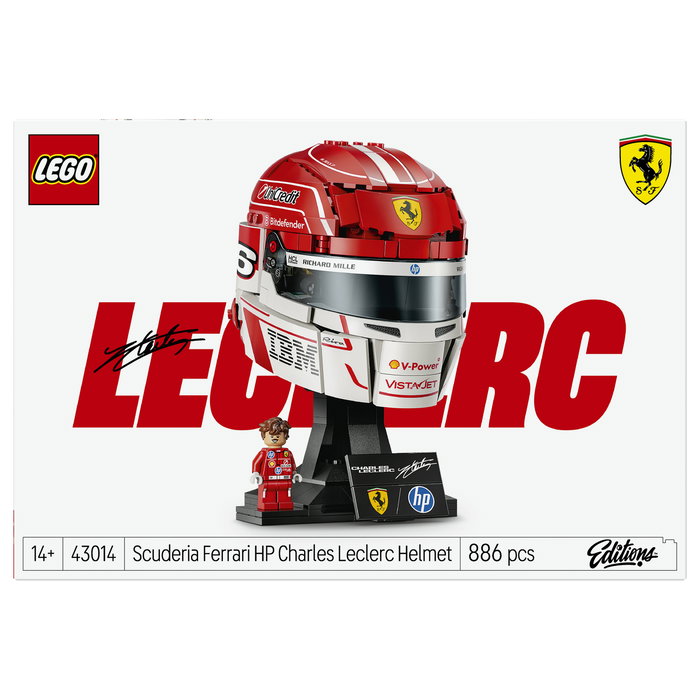 LEGO Scuderia Ferrari HP: Casco de Charles Leclerc 43014