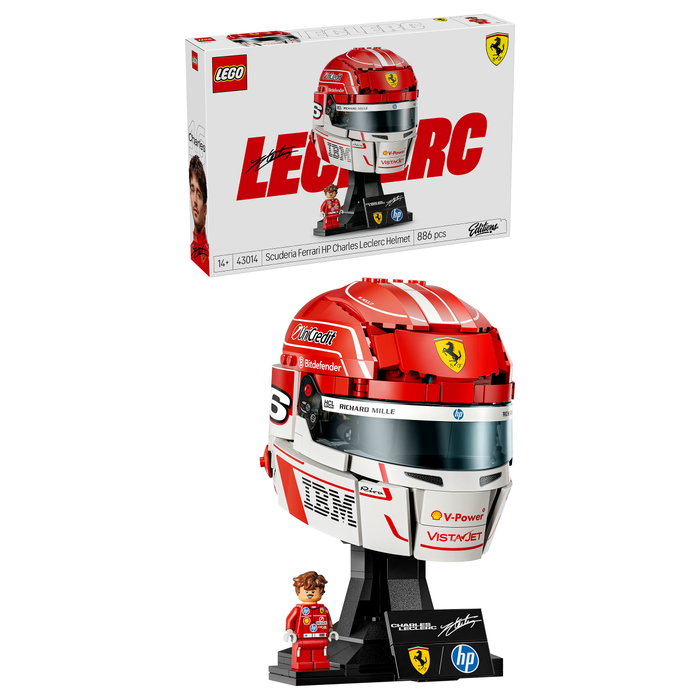 LEGO Scuderia Ferrari HP: Casco de Charles Leclerc 43014