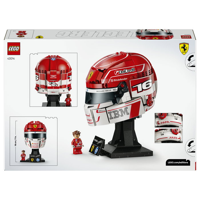 LEGO Scuderia Ferrari HP: Casco de Charles Leclerc 43014