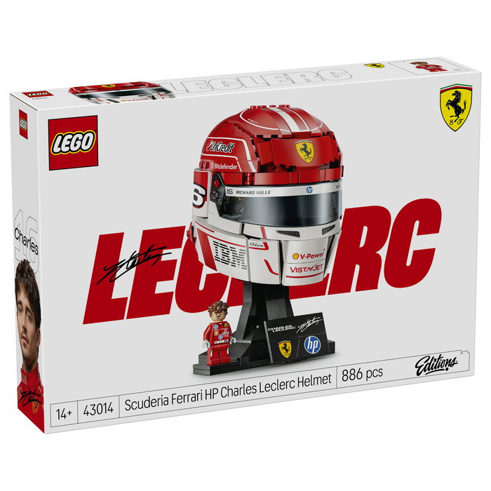 LEGO Scuderia Ferrari HP: Casco de Charles Leclerc 43014