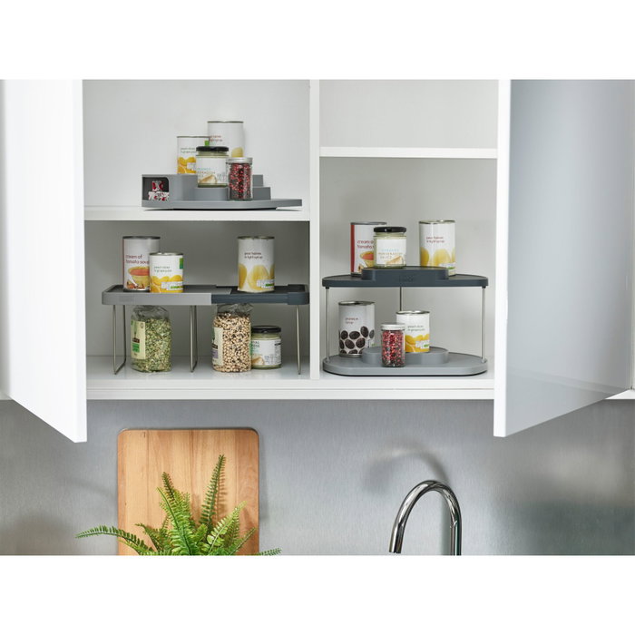 Joseph Joseph CupboardStore Organizador Giratorio de 2 Niveles Gris