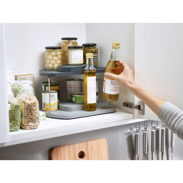 Joseph Joseph CupboardStore Organizador Giratorio de 2 Niveles Gris