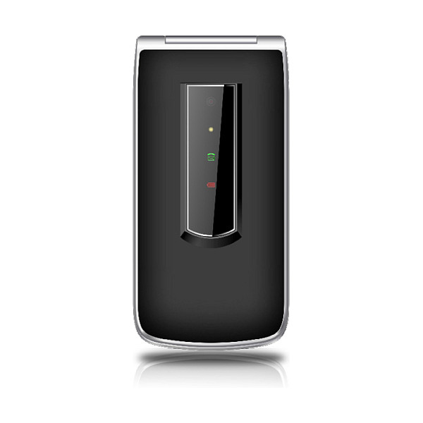 Bea-fon SL495 - Teléfono Móvil Básico Concha, Pantalla 2.4", Radio FM, Linterna, Batería 1000 mAh, Bluetooth, Color Negro y Plata