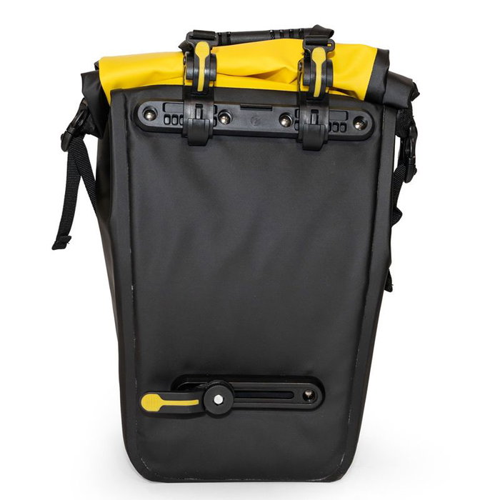 Burley Alforjas enrollables impermeables 22L con costuras termoselladas y reflectantes para bicicleta