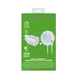 Celly Magchargekit Universal Cargador inalámbrico Blanco para Interior Corriente alterna